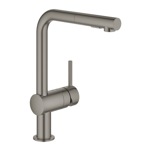 Одноважільний змішувач для миття Grohe Minta (30274AL0) Графіт матовий