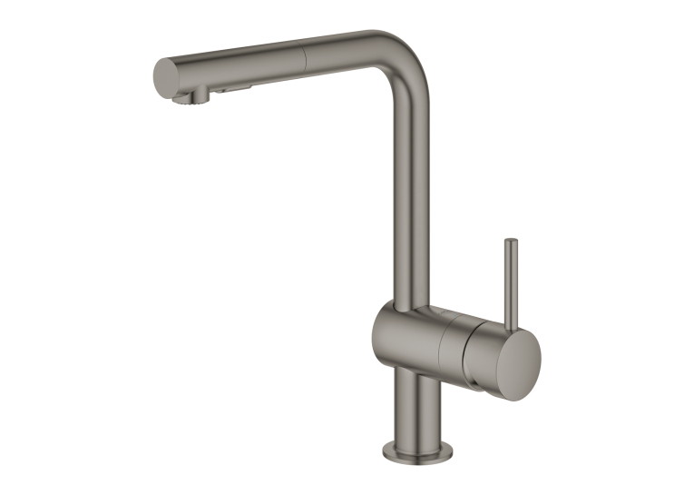 Одноважільний змішувач для миття Grohe Minta (30274AL0) Графіт матовий