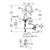 Однорычажный смеситель для раковины Grohe BauFlow L-Size (23753000)