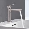 Одноважільний змішувач для раковини Grohe Lineare S-Size (32114DC1) Сталь