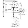 Однорычажный смеситель для раковины Grohe Eurosmart S-Size (332652433)