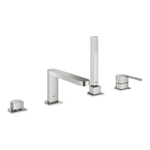 Одноважільний змішувач для ванни на 4 отвори Grohe Plus (29307DC3) Сталь