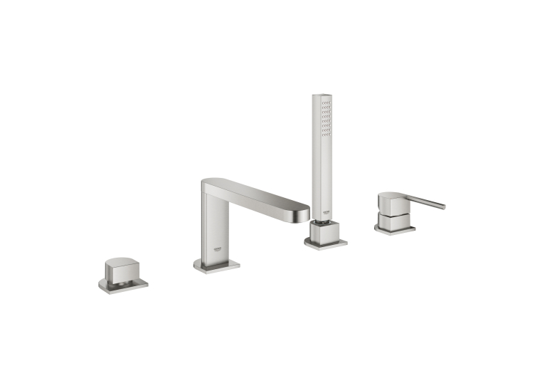 Одноважільний змішувач для ванни на 4 отвори Grohe Plus (29307DC3) Сталь