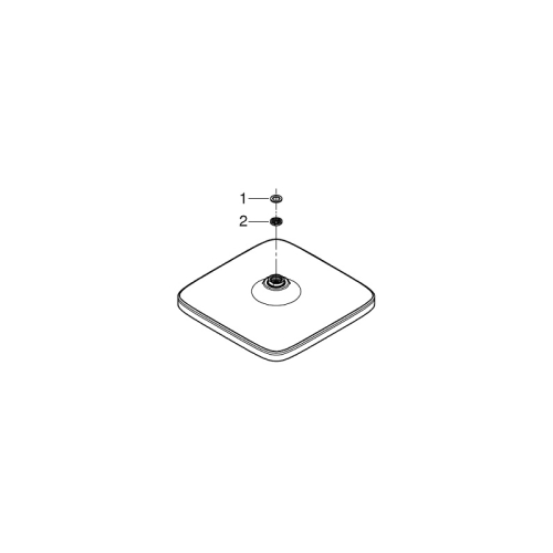 Верхний душ grohe tempesta 250 cube из WaterSaving (26685000)