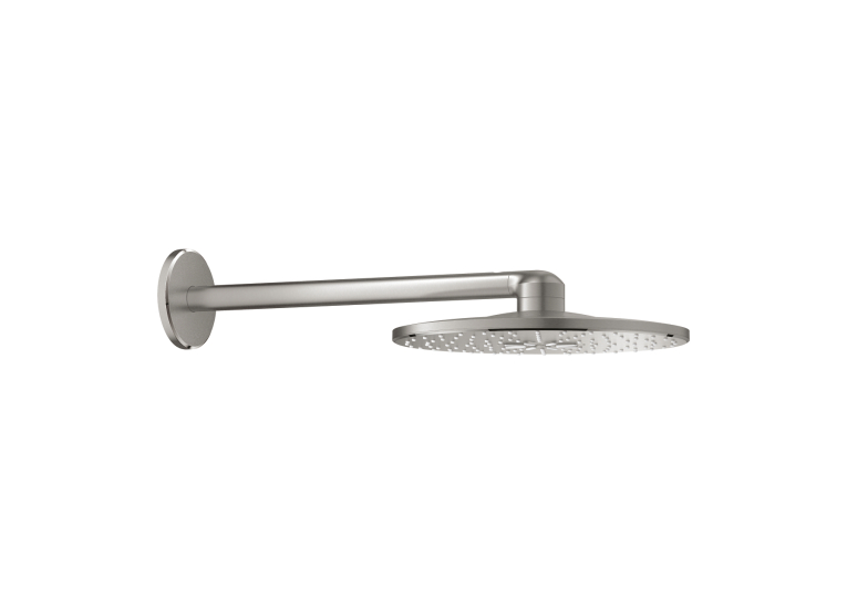 Верхний душ Grohe Rainshower 310 SmartActive с душевым кронштейном 430 мм, 2 режима струи (26475DC0) Сталь