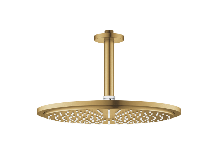 Верхний душ Grohe Rainshower Cosmopolitan 310 с душевым кронштейном 142 мм (26067GN0) Золото матовое