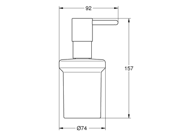 Дозатор рідкого мила Grohe Essentials (40394DC1) Сталь