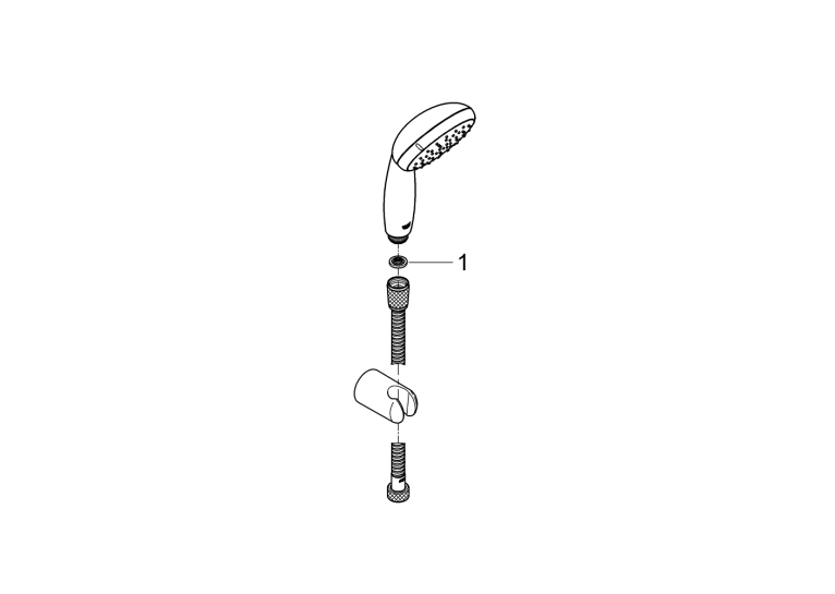 Душовий набір Grohe QuickFix Vitalio Go 100 1 режим струменю (26198000)