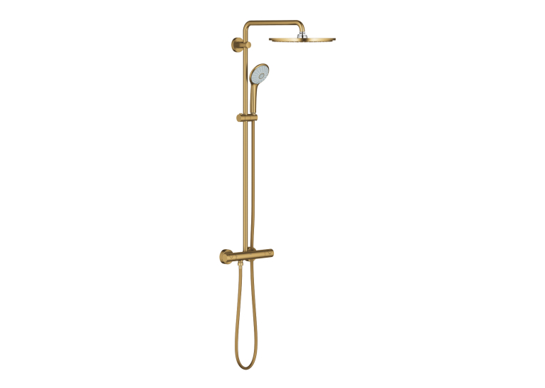 Душевая система с термостатом для настенного монтажа Grohe Euphoria System 310 (26075GN0) Золото матовое