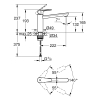Однорычажный смеситель для мойки Grohe BauEdge (31693000)