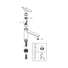 Однорычажный смеситель для мойки Grohe BauEdge (31693000)
