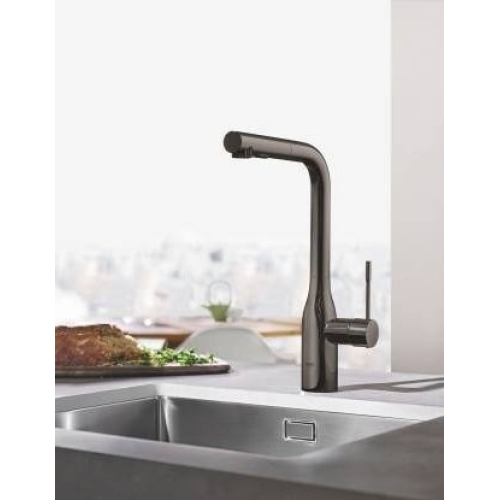 Одноважільний змішувач для миття Grohe Minta (30274A00) Графіт