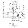 Однорычажный смеситель для раковины Grohe BauCurve L-Size (23090000)