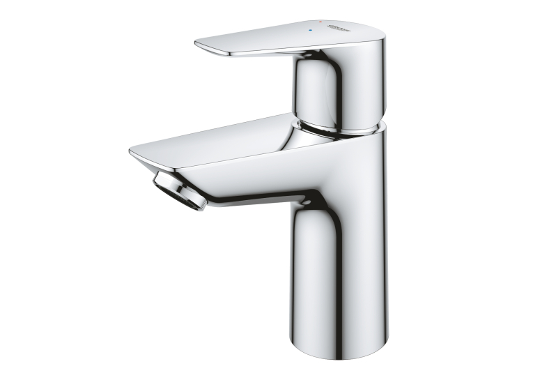Однорычажный смеситель для раковины Grohe BauEdge New S-Size + нажимной донный клапан (23899001)