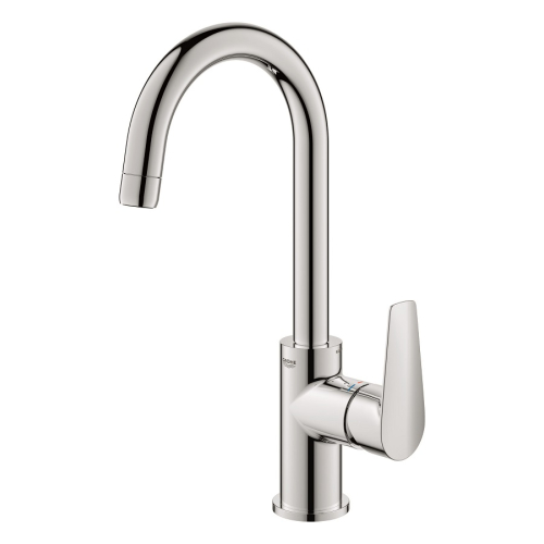 Одноважільний змішувач для раковини Grohe BauEdge New L-Size + нажимний донний клапан (23911001)