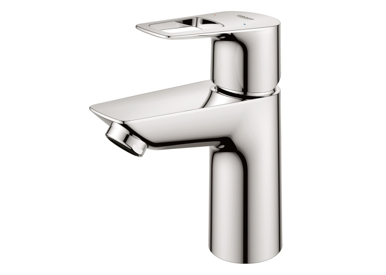 Однорычажный смеситель для раковины Grohe BauLoop New S-Size LowFlow + нажимной донный клапан (23879001)