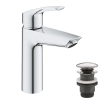 Однорычажный смеситель для раковины Grohe Eurosmart New M-Size + нажимной донный клапан (23923003)