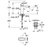 Однорычажный смеситель для раковины Grohe Eurosmart New M-Size + нажимной донный клапан (23923003)