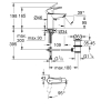 Однорычажный смеситель для раковины Grohe Start S-Size (31137002)