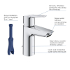 Одноважільний змішувач для раковини Grohe QuickFix S-Size з ланцюжком (32277002)