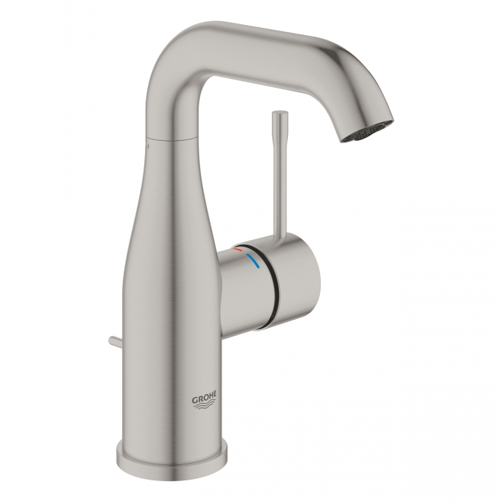 Одноважільний змішувач для раковини Grohe Essence M-size (24173DC1) Сталь