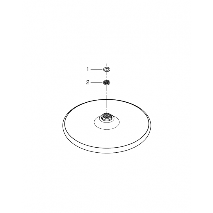 верхній душ grohe tempesta 250 з WaterSaving (26666000)