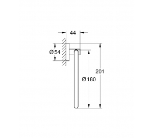 Кольцо для полотенца Grohe Essentials (40365DL1) Бронза матовая