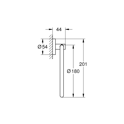 Кольцо для полотенца Grohe Essentials (40365DA1) Бронза