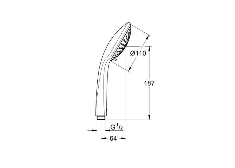 Ручний душ Grohe Euphoria 110 Champagne 3 режими струменю (27222000)