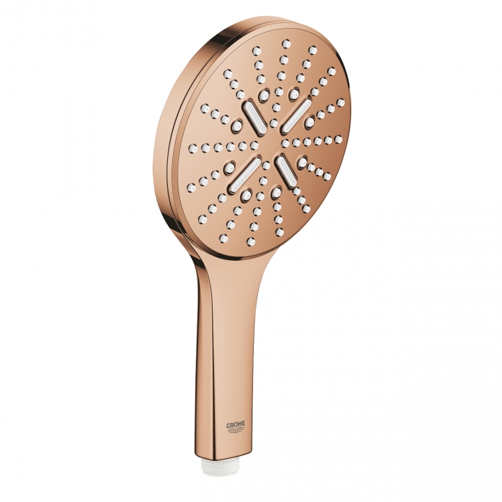 Ручной душ Grohe Rainshower Smartactive 130 3 режима струи (26574DA0) Бронза