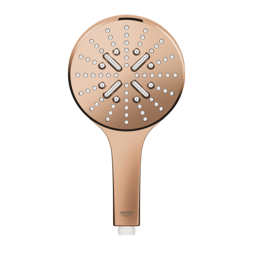 Ручной душ Grohe Rainshower Smartactive 130 3 режима струи (26574DA0) Бронза