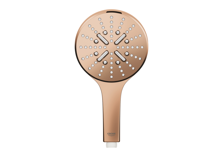 Ручний душ Grohe Rainshower Smartactive 130 3 режими струменя (26574DA0) Бронза