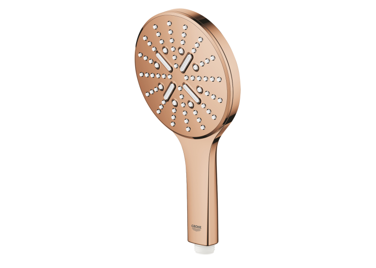 Ручний душ Grohe Rainshower Smartactive 130 3 режими струменя (26574DA0) Бронза