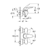 Одноважільний змішувач для душу Grohe Wave (32287001)