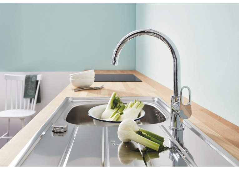 Однорычажный смеситель для мойки Grohe BauFlow (31538001)