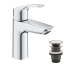 Одноважільний змішувач для раковини Grohe Eurosmart New S-Size + натискний донний клапан (23922003)