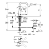 Одноважільний змішувач для раковини Grohe Essence L-Size (24174AL1) Графіт матовий