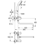 Смеситель для ванны, двухвентильный с душевым набором Grohe Costa S (2679210A)