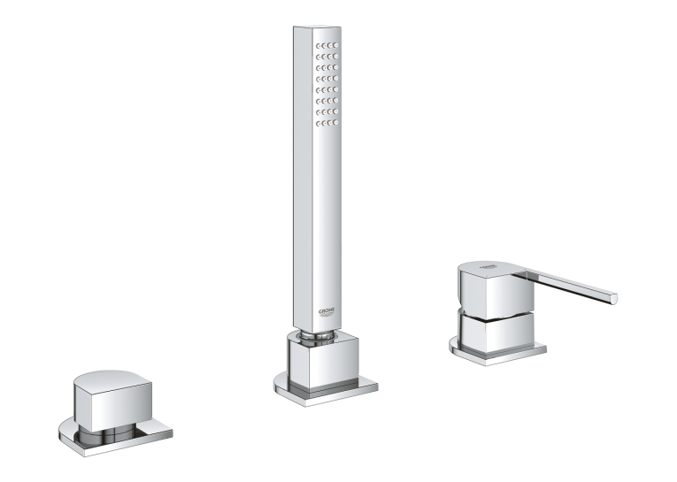 Одноважільний змішувач на ванну на три отвори Grohe Plus (23845003)