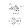 Однорычажный смеситель для ванны Grohe Start Curve (23768000)