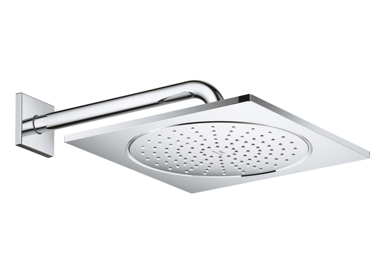 Верхній душ Grohe Rainshower Aqua 10 з душовим кронштейном 286 мм, 1 режим струменю (26860000)