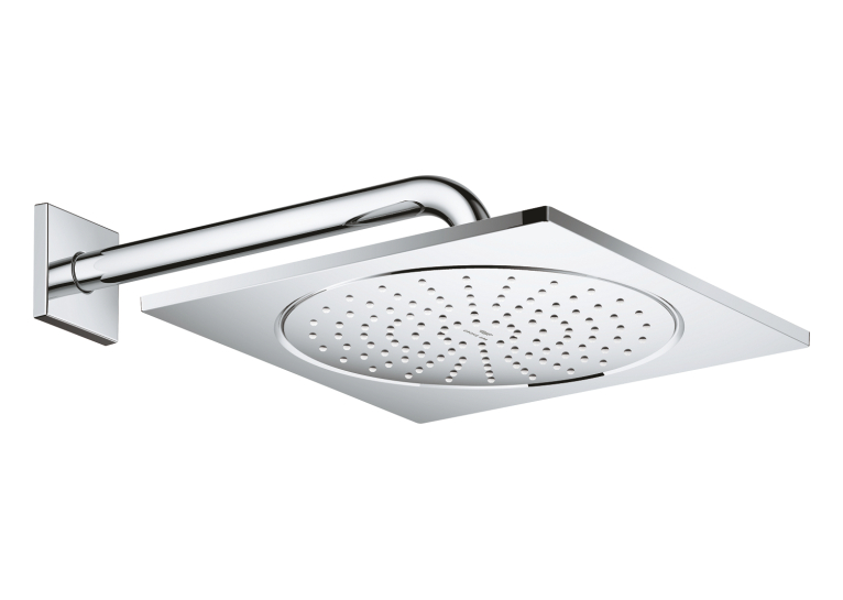 Верхній душ Grohe Rainshower Aqua 10 з душовим кронштейном 286 мм, 1 режим струменю (26860000)