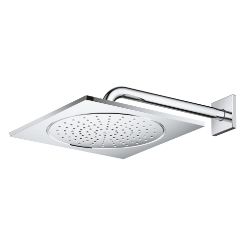 Верхний душ Grohe Rainshower Aqua 10 с душевым кронштейном 286 мм, 1 режим струи (26860000)