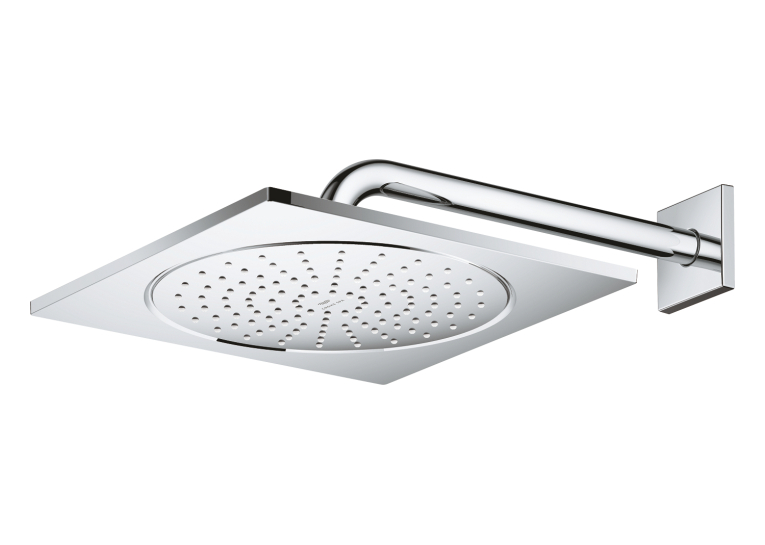 Верхній душ Grohe Rainshower Aqua 10 з душовим кронштейном 286 мм, 1 режим струменю (26860000)
