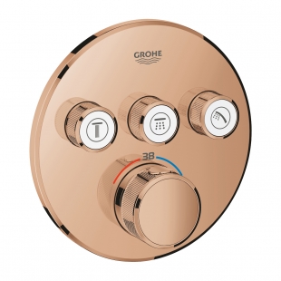 Термостат прихованого Grohe Grohtherm SmartControl монтажу на 3 виходи (29121DA0) Бронза