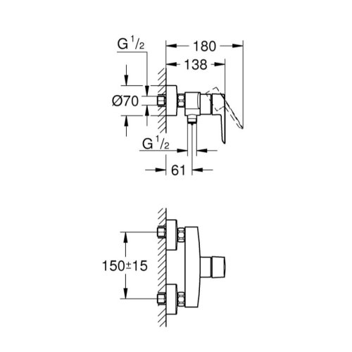 Смеситель для душа Grohe QuickFix Start 24208002