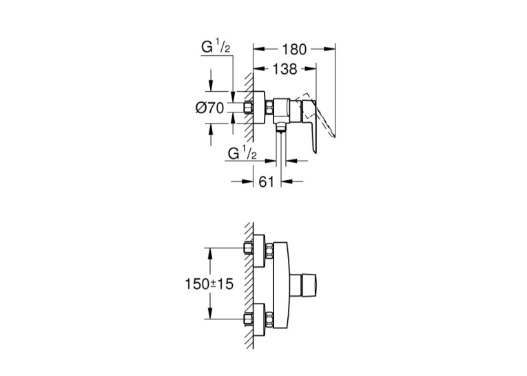 Змішувач для душу Grohe QuickFix Start 24208002