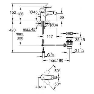 Смеситель для биде Grohe QuickFix Start Edge 23345001