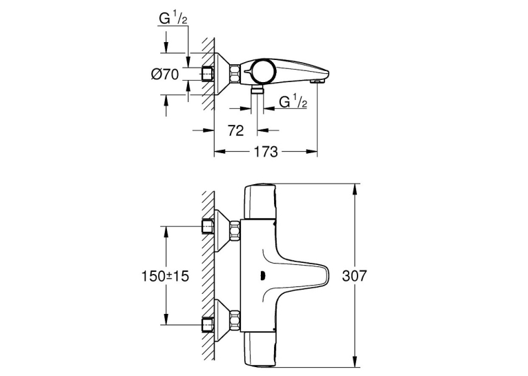 Термостат для ванни Grohe QuickFix Precision Trend New 34227002