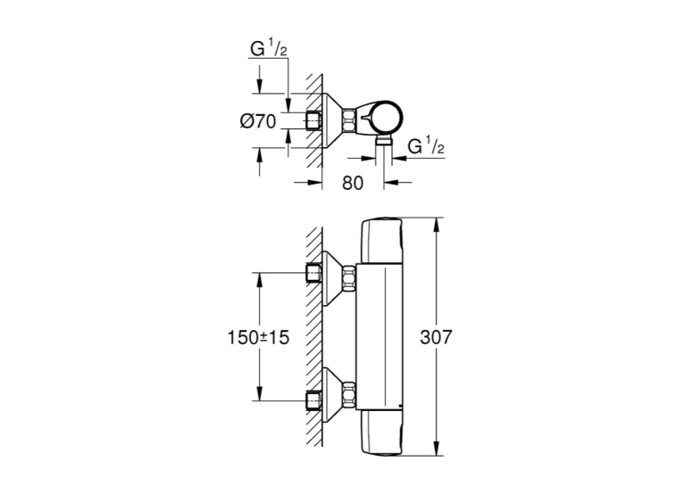 Термостат для душу Grohe QuickFix Precision Trend New 34229002